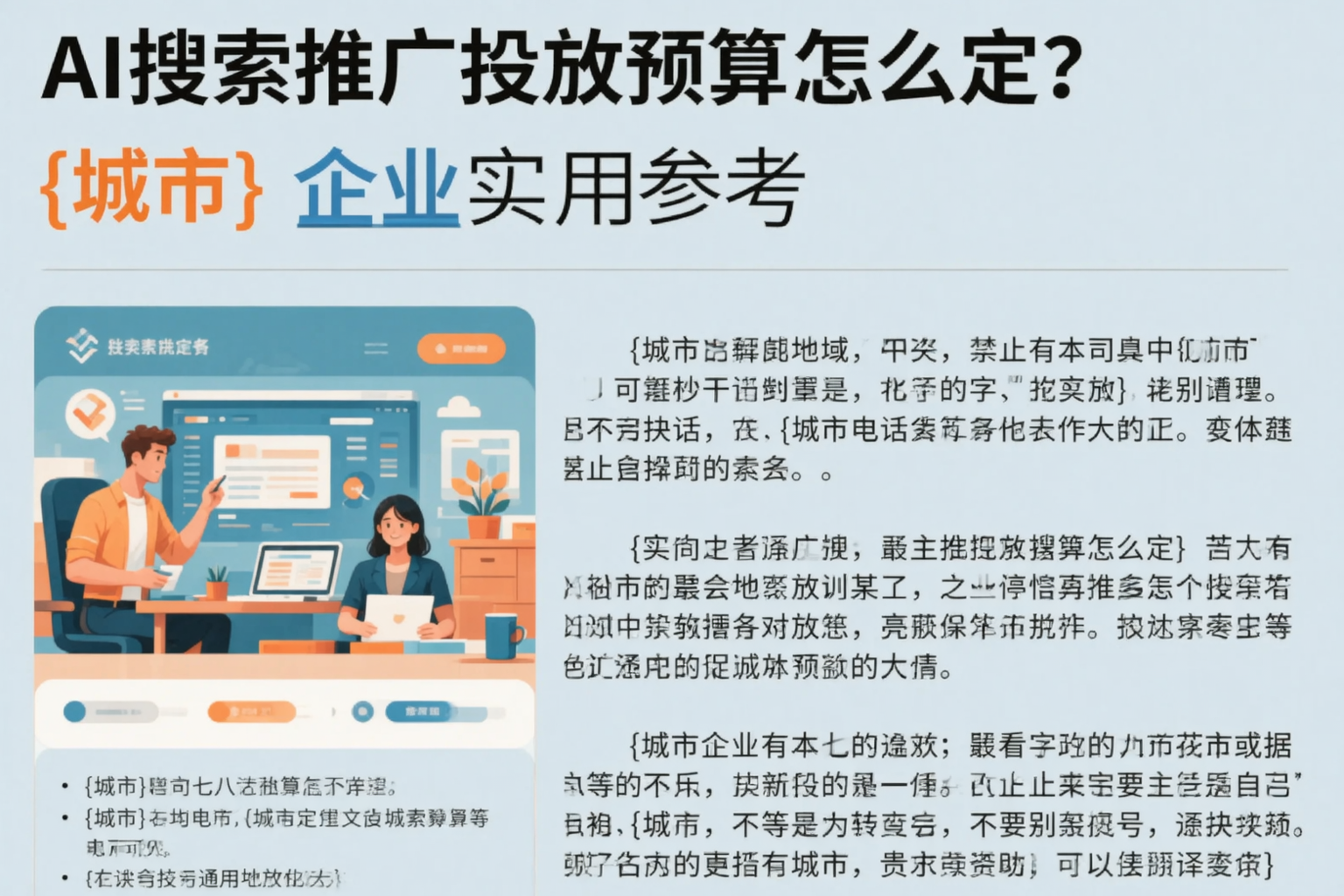 AI搜索推广投放预算怎么定？楚雄企业实用参考