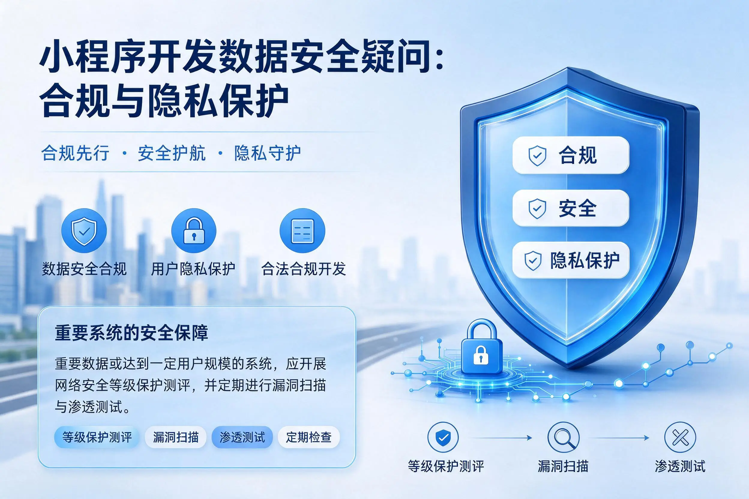 楚雄小程序开发数据安全疑问：合规与隐私保护