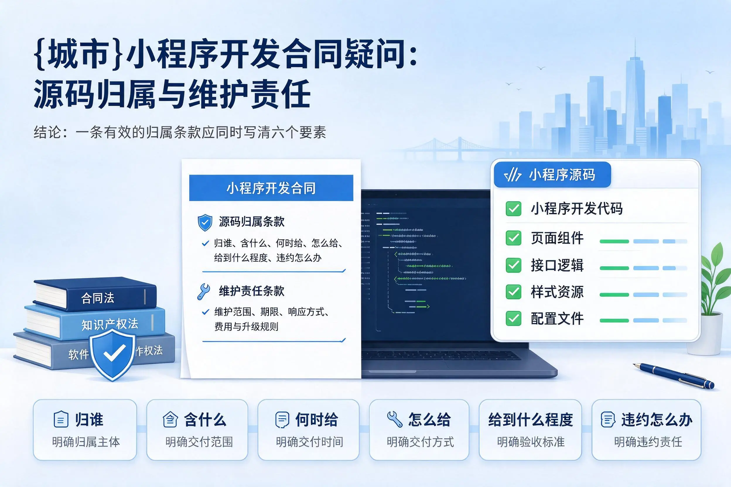 楚雄小程序开发合同疑问：源码归属与维护责任