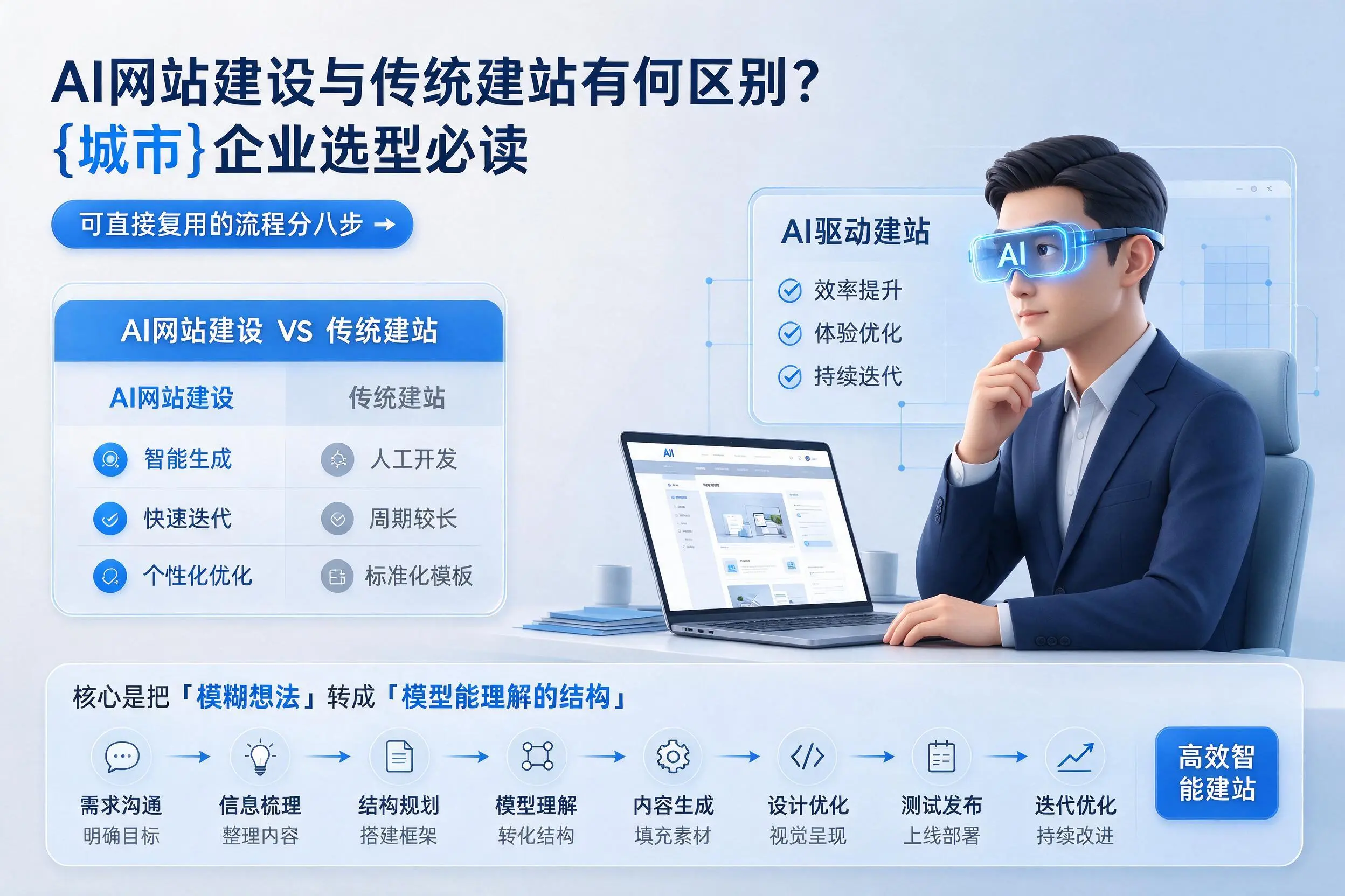 AI网站建设与传统建站有何区别？楚雄企业选型必读